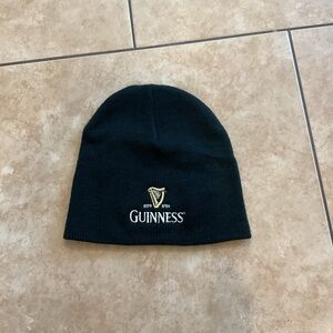 Guinness Black Knit Cap with Gold Logo